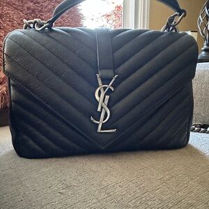 Yves Saint Laurent Medium College Bag, Mint Condition!!